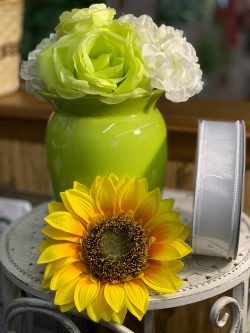 VCHF09WHITE - #9 Wired Organza (50 yds)-"each" Min 1 pc - Case 12 pcs