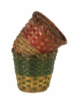 MSX1008-7 - 2 asst. style 7” Holiday pot sewn-in- liner