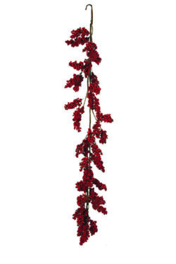 PPX5021rd - 36” Red Berry cluster garland-Min 6 - Case Pk 72