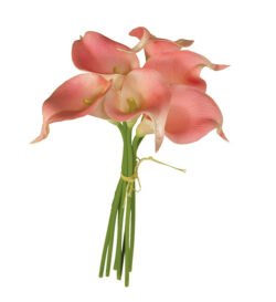 SB2045PK - 12" Pink Mini Calla Lilly (6pc) Bunch-"each"