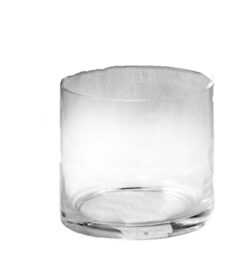 GP3040-5 - 5”x5” Tall blown glass cylinder-"case pk 12"