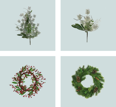 Bushes/Wreaths/Decor