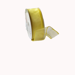 VCHF09CORAL ROSE - #9 Wired Organza (50 yds)-"each" Min 1 pc - Case 12 pcs