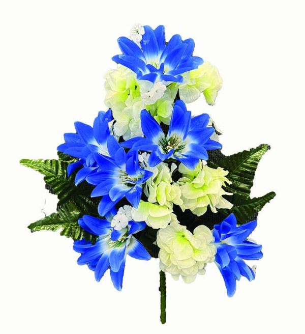 SB3009BLU-21" one sided open lily/hyd mix x12 - "each"